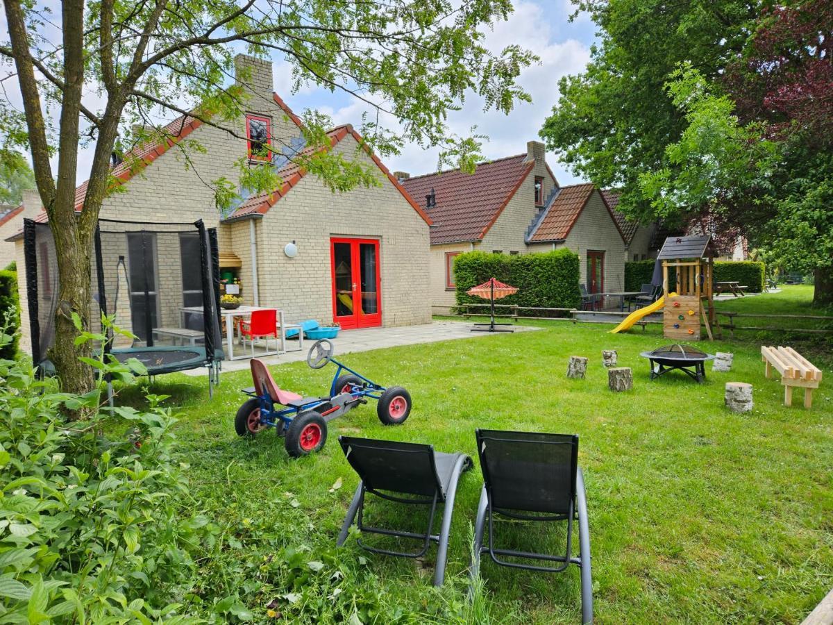 7 Person House With Garden, Firepit, Swimming Lake, Hammock, Child Friendly, In- And Outside Playground, Slide, And Great Coffee Ewijk Dış mekan fotoğraf